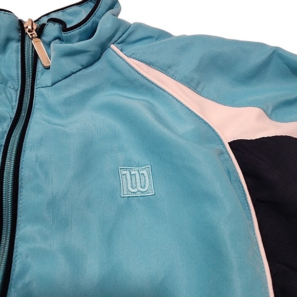 Wilson Womens Blue Tennis Jacket Size Small - Picture 2 of 8